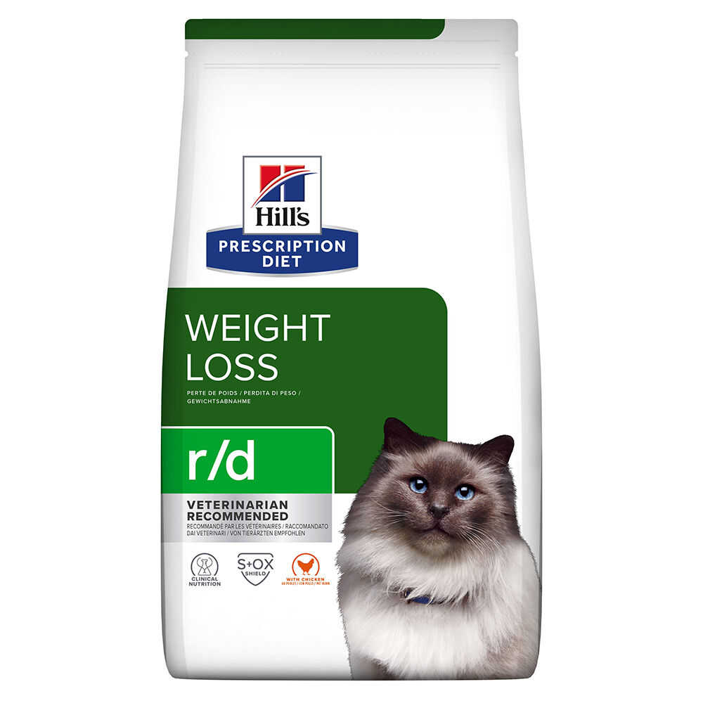 1,5kg r/d Weight Reduction poulet Hill's Prescription Diet - Croquettes pour Chat