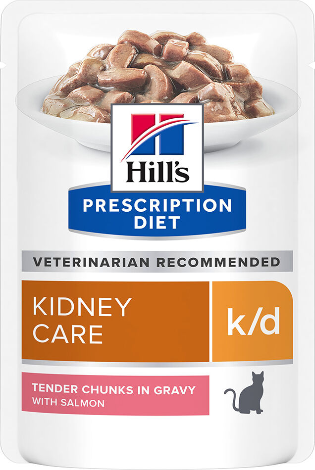 12x85g k/d Kidney Care saumon Hill's Prescription Diet pour chat