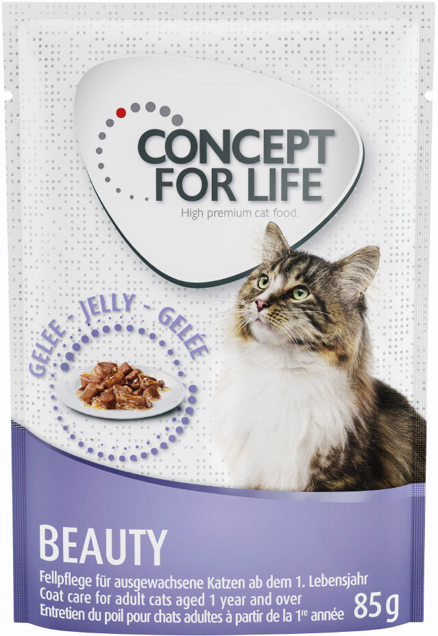 12x85g Beauty en gelée Concept for Life - Nourriture pour chat