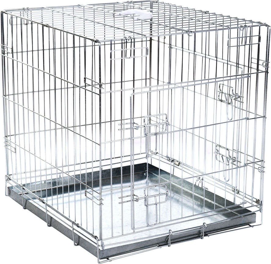 Double Door Cage de transport pour chien l 55xP 78xH 61 cm