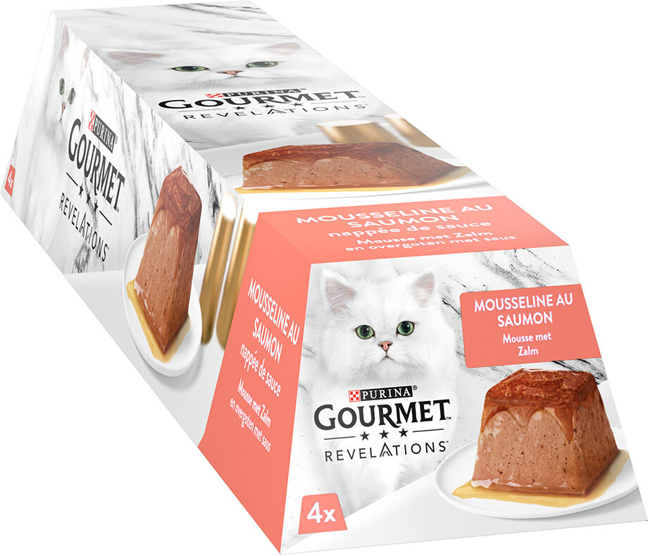 Gourmet Revelations Mousseline 12 x 57 g pour chat - saumon