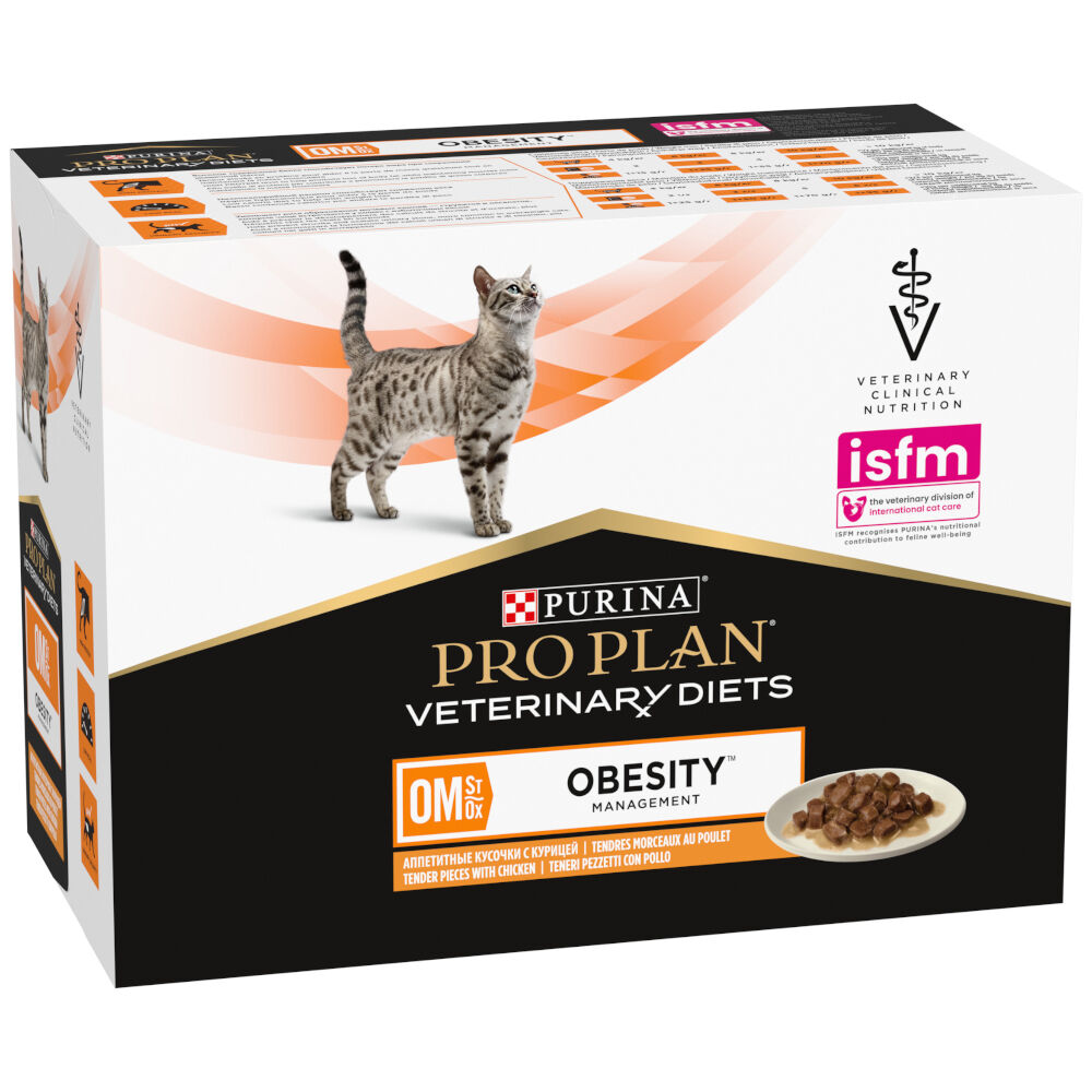 PURINA PRO PLAN Veterinary Diets 10 x 85 g : zooPoints x 2 ! - OM ST/OX Obesity Management