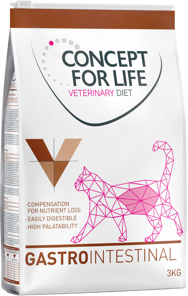 3kg Veterinary Diet Gastro Intestinal Concept for Life VET - Croquettes pour chat