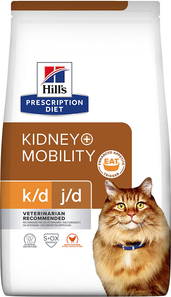 1,5kg k/d + Mobility poulet Hill's Prescription Diet - Croquettes pour chat