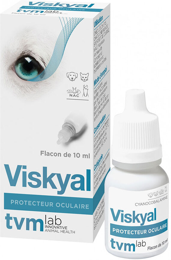 10mL Protecteur oculaire TVM Viskyal pour animaux