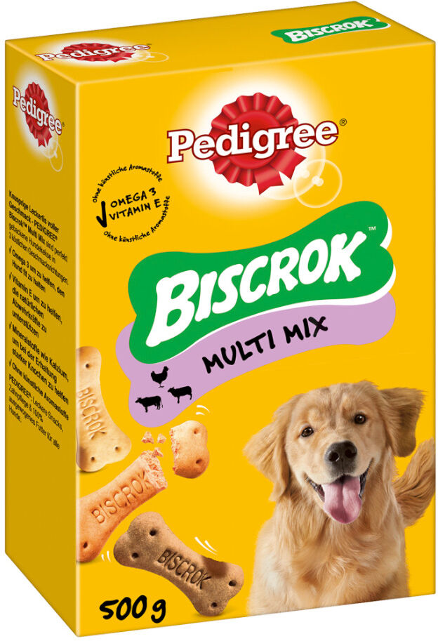 6x500g Biscrok 3 variétés Pedigree - Friandises pour Chien