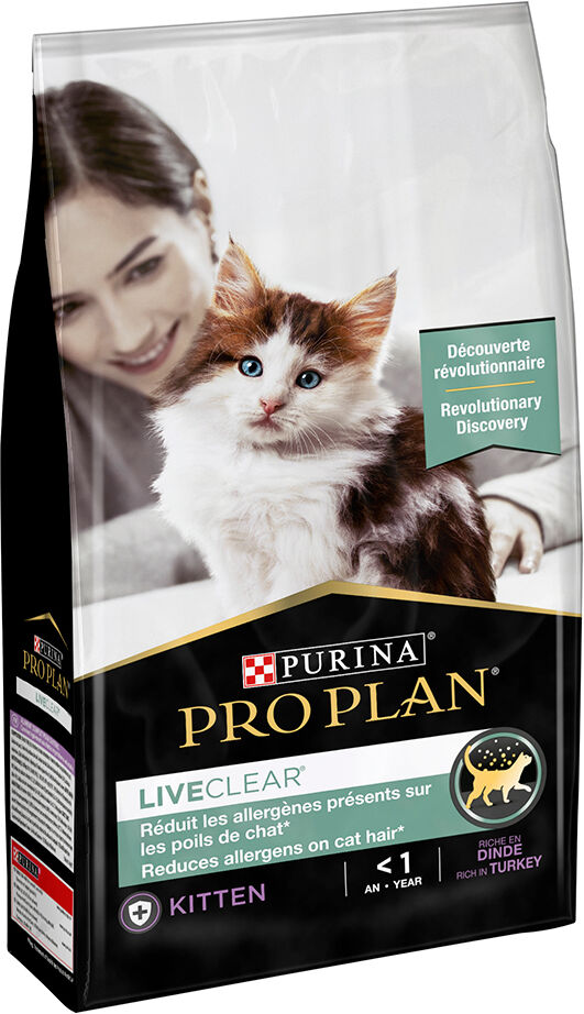 1,4kg PRO PLAN LiveClear Kitten dinde - Croquettes pour chat