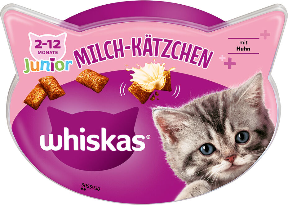 6x55g Whiskas Friandises au lait - Friandises pour chat