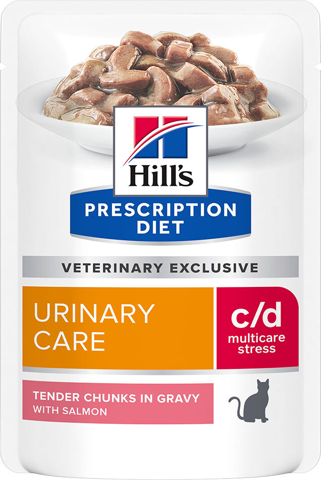 12x85g c/d Urinary Stress saumon pour chat Hill's Prescription Diet