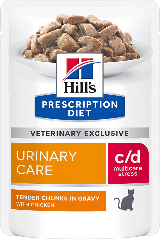 12x85g c/d Urinary Stress poulet pour chat Hill's Prescription Diet