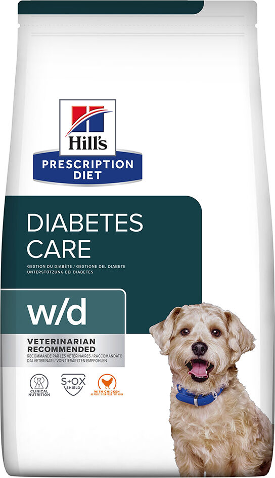 4kg w/d Diabetes Care poulet Hill's Prescription Diet - Croquettes pour chien