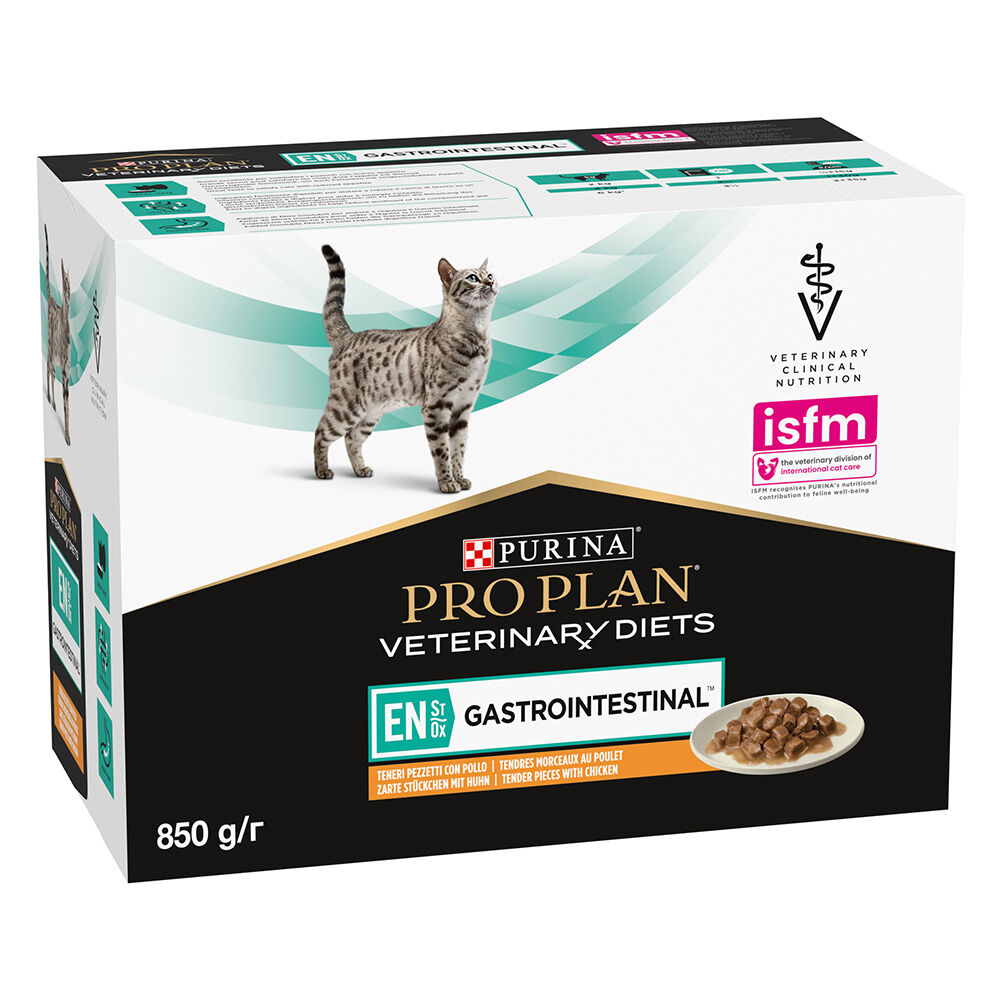 10x85g Purina Veterinary Diets EN ST/OX Gastrointestinal poulet - Pâtée pour chat