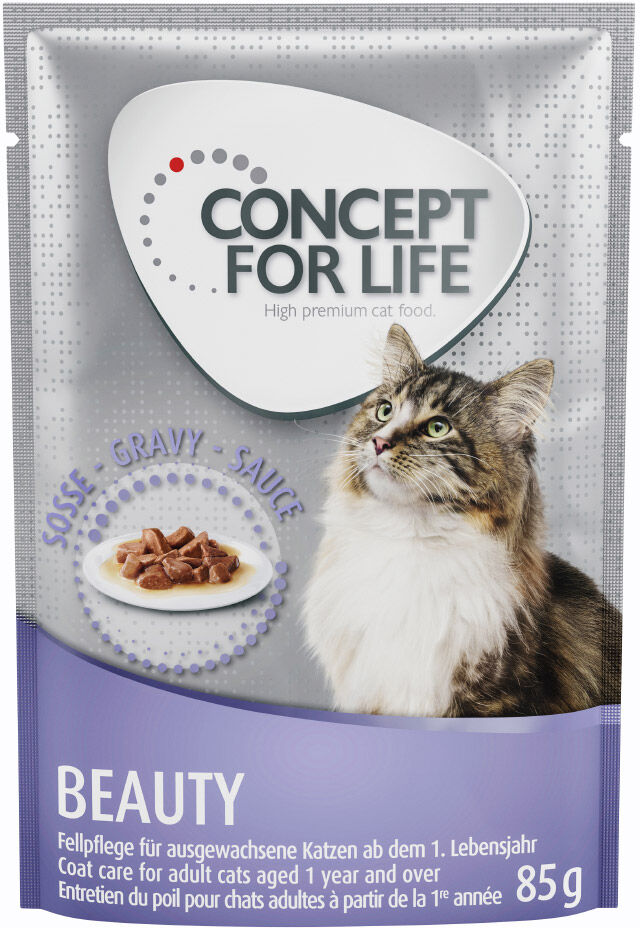 12x85g Maine Coon Adult Beauty en sauce Concept for Life