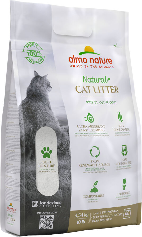 4,54kg Litière Almo Nature Cat Litter - pour chat