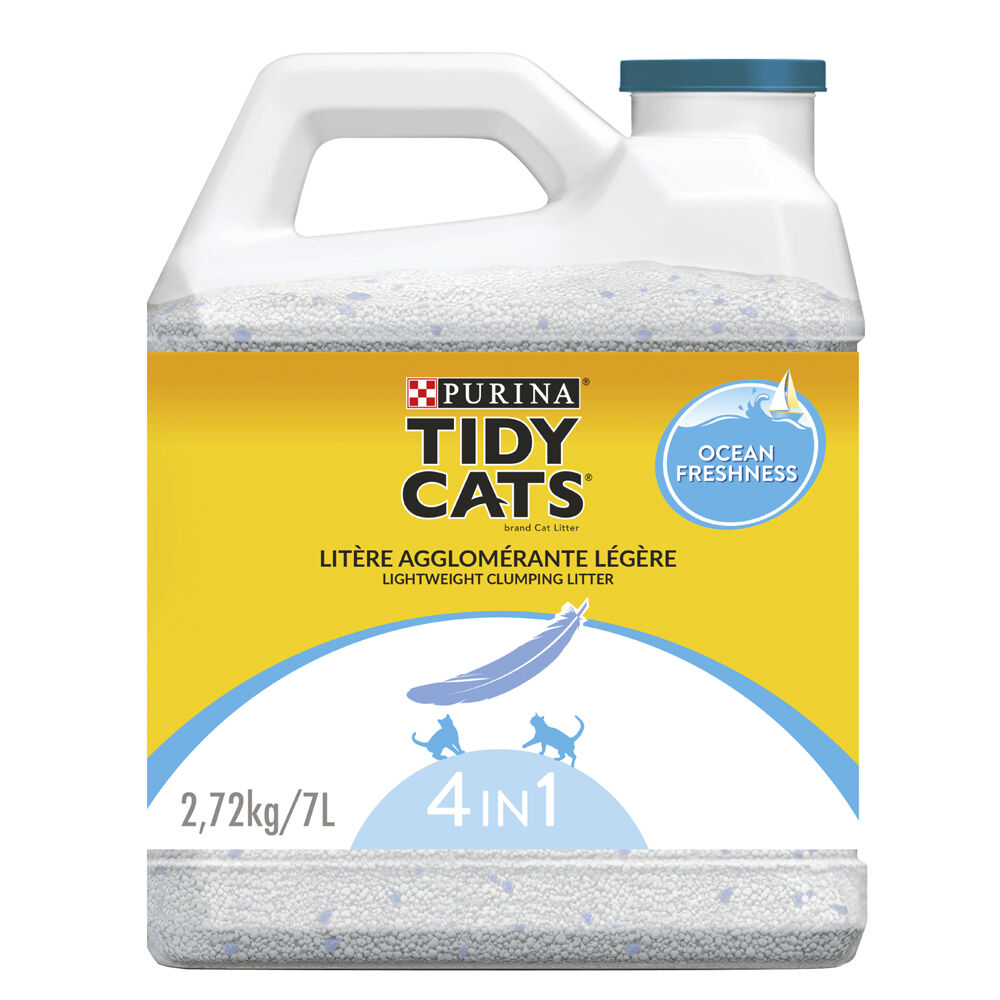 7L Ocean Freshness Lightweight 4 en 1 Tidy Cats PURINA litière pour chat : 25 % de remise !