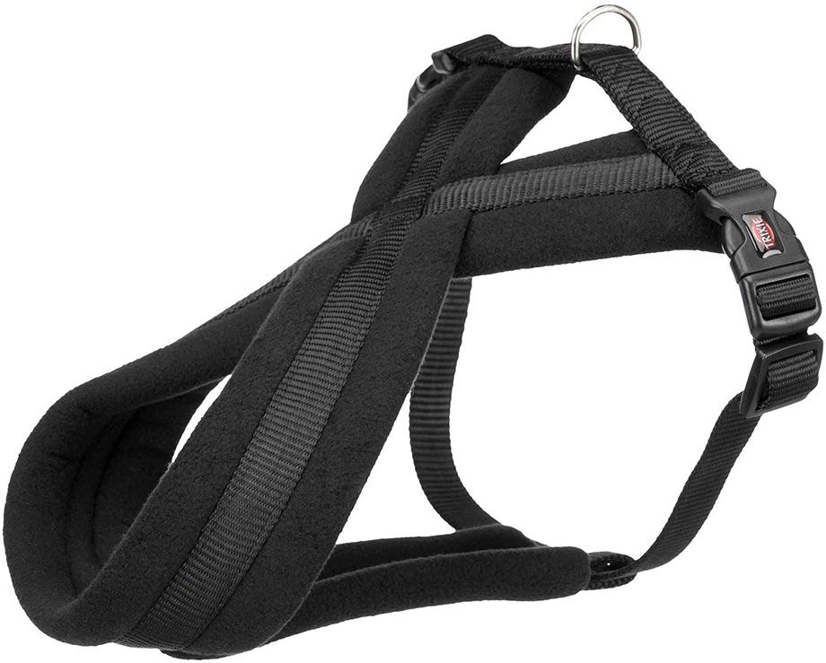 Harnais Trixie Premium noir pour chien - taille XS-S : tour de poitrail 30-55 cm