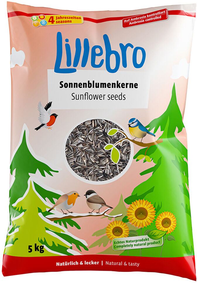 5kg Lillebro Graines de tournesol pour oiseaux sauvages