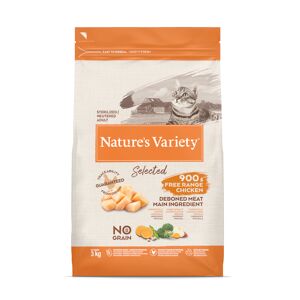 Nature's Variety Selected Sterilised poulet eleve en plein air pour chat - 3 kg