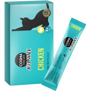 8x14g Cosma Jelly Snack blanc de poulet - Friandises pour chat