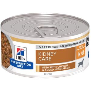 Hill's Prescription Diet k/d Kidney Care Mijote poulet, legumes pour chien - 24 x 156 g