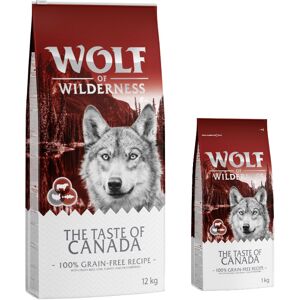 12kg The Taste Of Canada Wolf of Wilderness - Croquettes pour chien + 2 kg offerts !