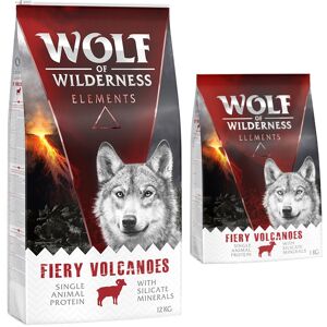 12kg Elements Fiery Volcanoes, agneau Wolf of Wilderness - Croquettes pour chien + 2 kg offerts !