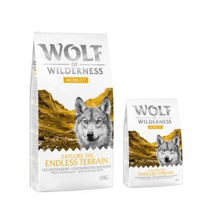 12kg Explore The Endless Terrain, Mobility Wolf of Wilderness - Croquettes pour chien + 2 kg offerts !