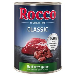 24x400g Classic bœuf, gibier Rocco - Nourriture pour chien