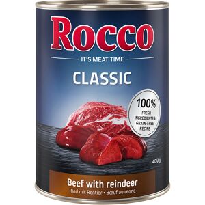 24x400g Classic bœuf, renne Rocco - Nourriture pour chien