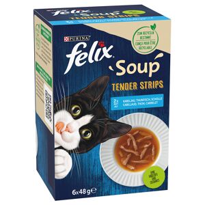 Felix Soup Filets 24 x 48 g pour chat - selection de la mer