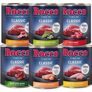 6x800g Classic 6 varietes Rocco - Nourriture pour chien