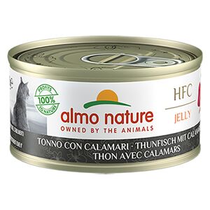 Almo Nature HFC Natural 6 x 70 g pour chat - thon, calamar (en gelee)
