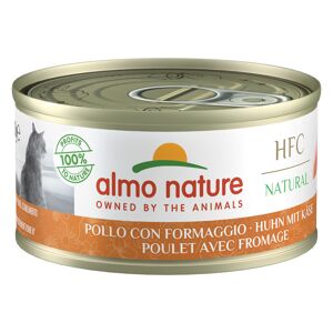 Almo Nature 6 x 70 g pour chat - HFC Natural poulet, fromage