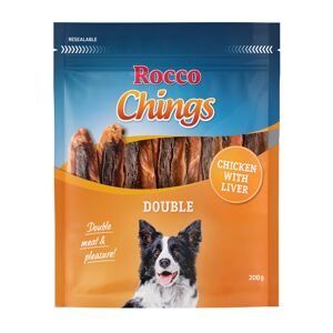 200g Rocco Chings Double poulet, foie - Friandises pour chien