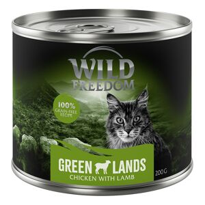 12x200g Adult Green Lands agneau, poulet Wild Freedom - Patee pour chat