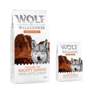 12kg Explore The Mighty Summit, Performance Wolf of Wilderness - Croquettes pour chien + 2 kg offerts !