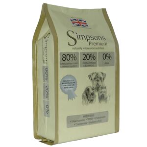 2x12kg 80/20 Viande & Poisson Simpsons Premium Croquettes hypoallergeniques pour chien