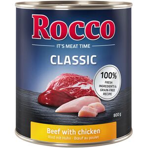 12x800g Classic bœuf, poulet Rocco - Nourriture pour chien