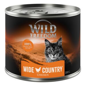 12x200g Adult Wide Country pur poulet Wild Freedom - Patee pour chat