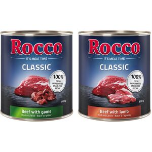 12x800g Classic lot agneau, gibier Rocco - Nourriture pour chien