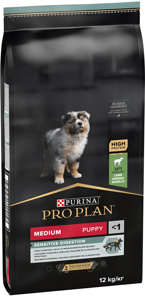 2x12kg OPTINUTRITION Medium Puppy Sensitive Digestion agneau Pro Plan - Croquettes pour chien