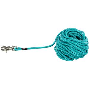 Laisse à pister ronde Trixie avec mousqueton à gâchette, bleu océan pour chien - taille S - L : L 10 m x 6 mm de diamètre