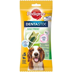 Pedigree Dentastix Daily Fresh pour chien - 5 friandises Medium pour chien de taille moyenne