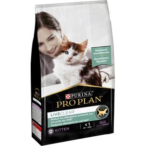 2x1,4kg PRO PLAN LiveClear Kitten dinde - Croquettes pour chat