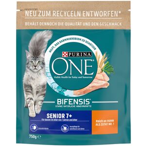 Lot de croquettes PURINA ONE pour chat - Senior 7+ (3 x 750 g)