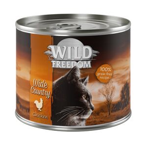 12x200g Adult Wide Country pur poulet Wild Freedom - Pâtée pour chat