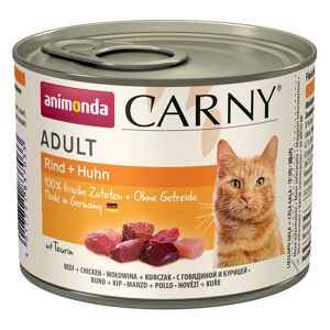 12x200g Adult dinde, agneau Animonda Carny - Pâtée pour chat