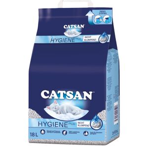 2x18L Litière minérale Catsan Hygiène plus - pour chat - Publicité
