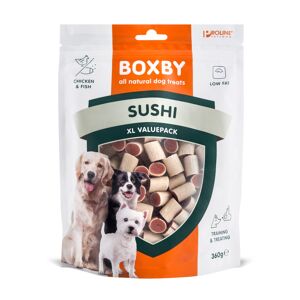 2x360g Friandises Boxby Sushi - Friandises pour chien - Publicité