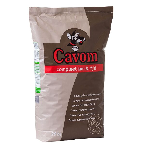 20kg Croquettes complètes pour chien Cavom Agneau & Riz